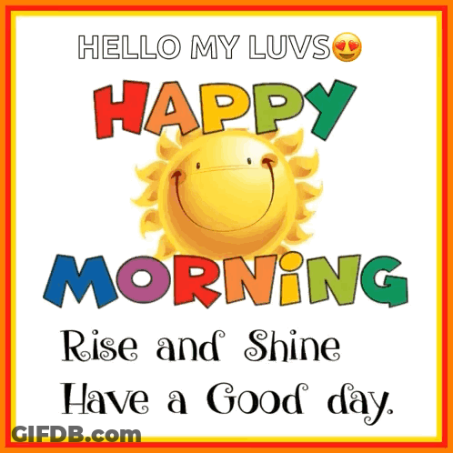 Smiling Sun Happy Morning GIF