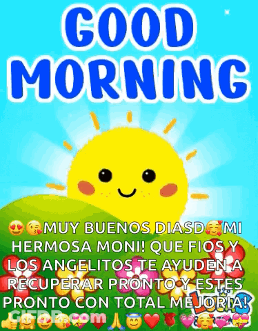 Smiling Sun On A Hill Good Morning GIF