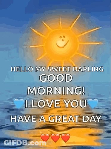 Smiling Sun Saying Hello And Good Morning GIF
