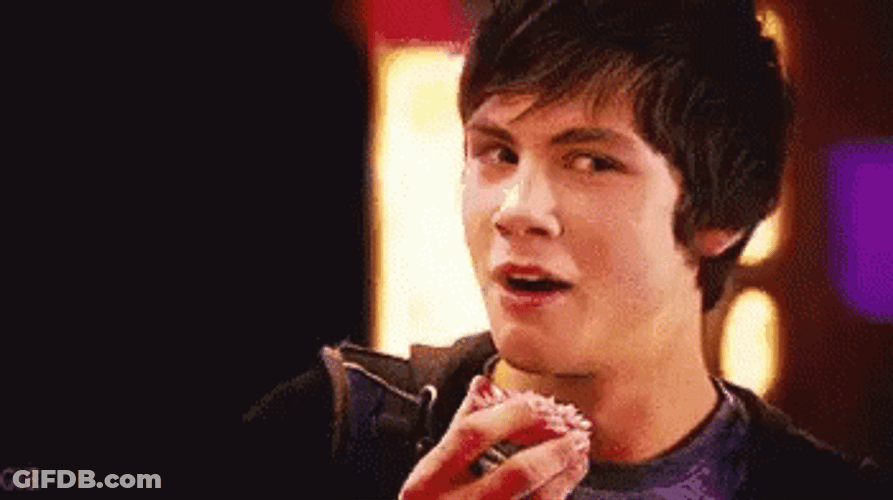 Smiling Wide Percy Jackson GIF