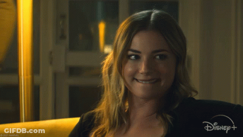Smiling Woman In Disney+ Ad GIF