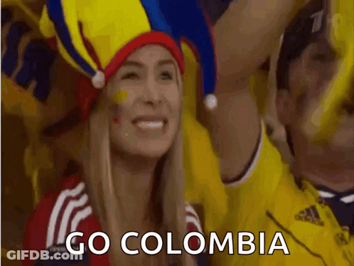 Smiling Woman In Go Colombia Hat GIF