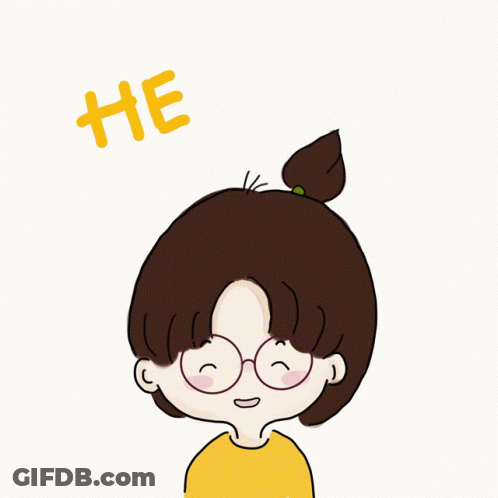 Smiling Woman In Striped Shirt Sitting GIF