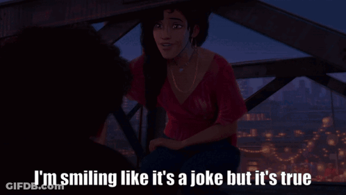Smiling Woman Like It's A Joke GIF