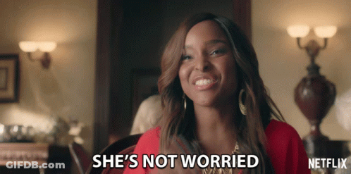 Smiling Woman Not Worried GIF
