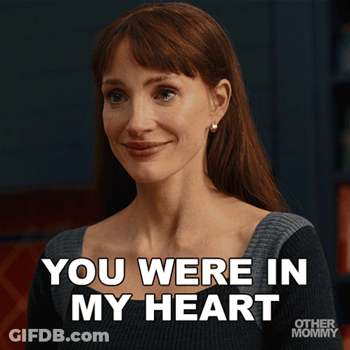 Smiling Woman Saying You Were In My Heart GIF