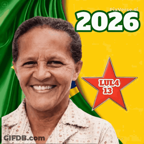 Smiling Woman With 2026 GIF