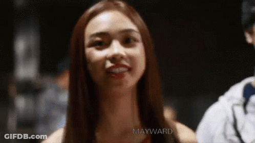 Smiling Woman With Long Hair GIF
