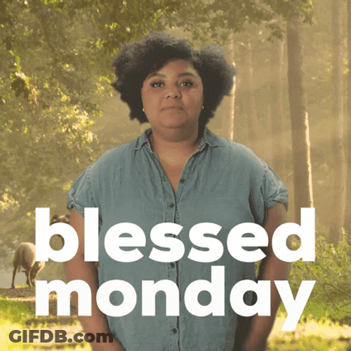 Smilling Woman Monday Blessings GIF
