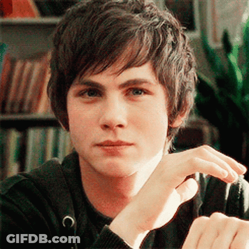 Smirking Percy Jackson GIF