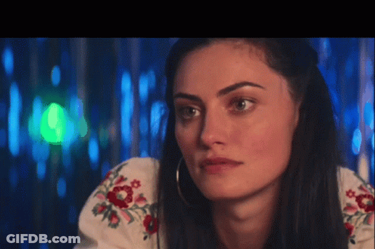 Smirking Phoebe Tonkin GIF