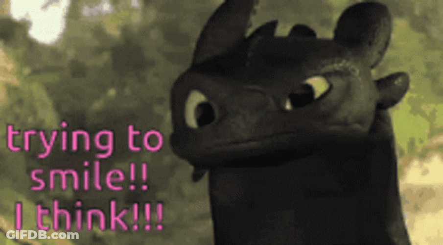 Smirking Toothless Meme GIF