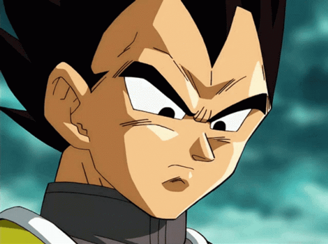 Smirking Vegeta GIF