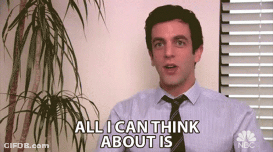 Smitten BJ Novak The Office GIF