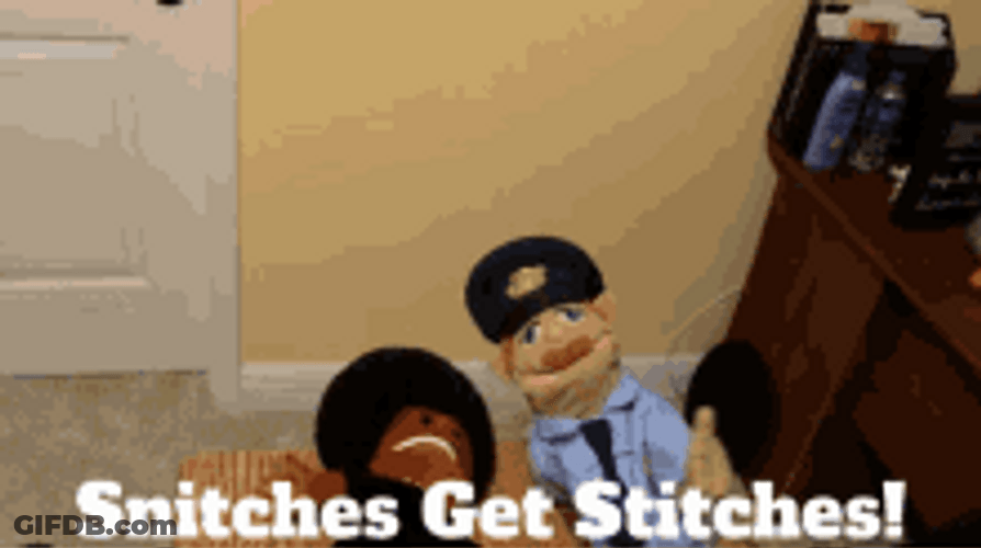 SML Brooklyn Guy Puppet Snitches Get Stitches GIF
