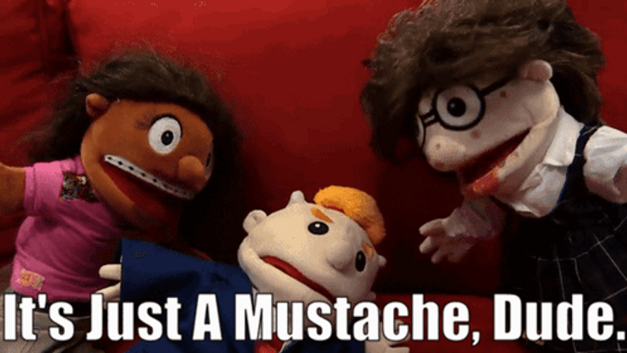 Sml It's Just A Mustache Dude GIF