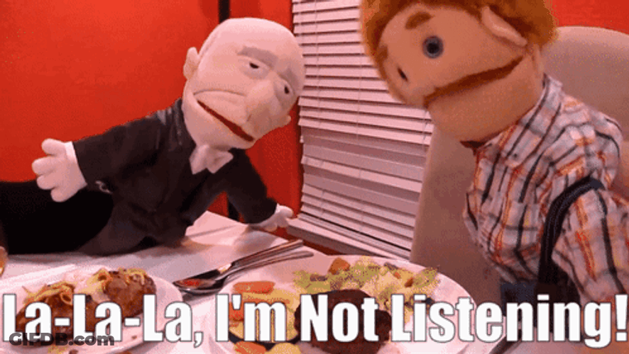Sml Mr Gooman Not Listening GIF