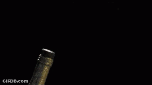 Smoke Coming Out Of Bottle With Cork GIF