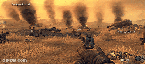 Smoke Coming Out Of Ground In Video Game GIF