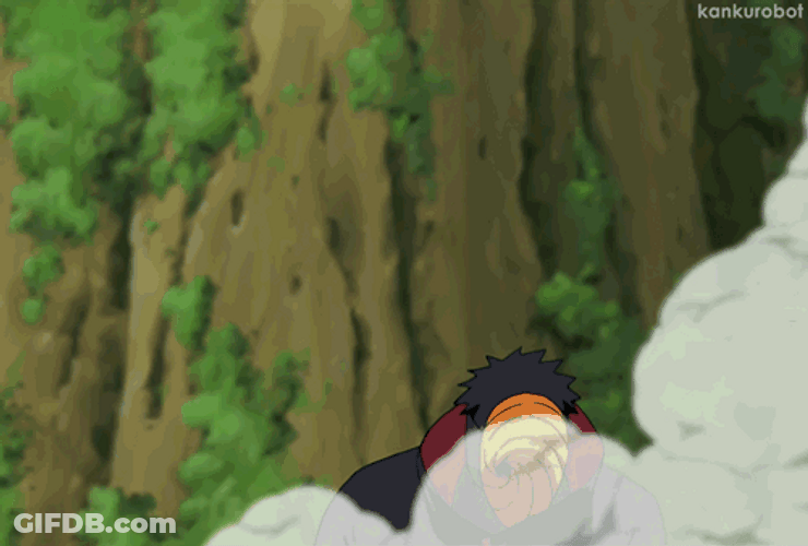 Smoke Disappear Obito Uchiha GIF