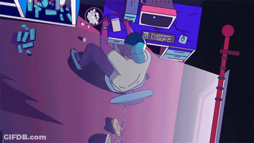 Smoke Signals Neon Aesthetic GIF