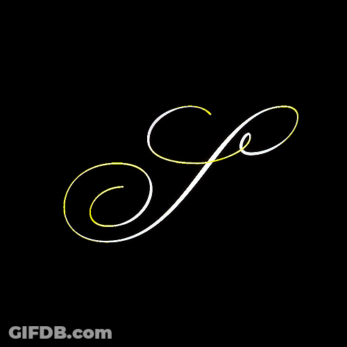 Smoke Veiling Decorative S Font GIF