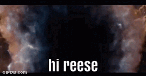 Smokey Background Saying Hi Reese GIF