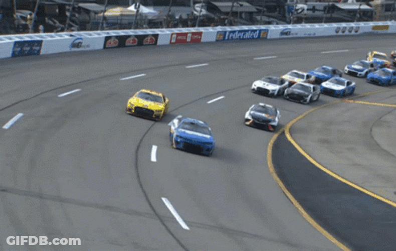 Smokey Race Car GIF