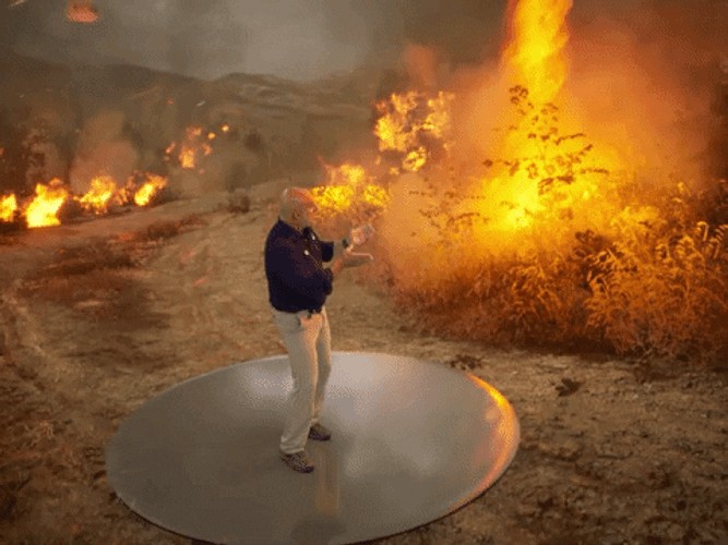 Smokey Wildfire Climate Change Jim Cantore GIF