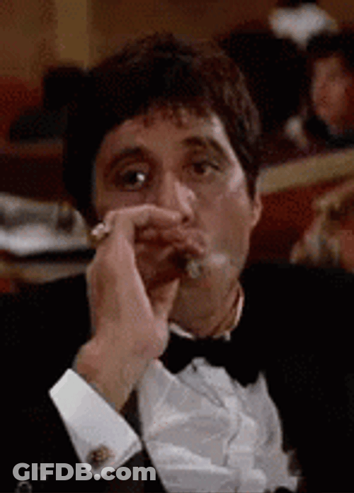 Smoking Cigar Al Pacino GIF