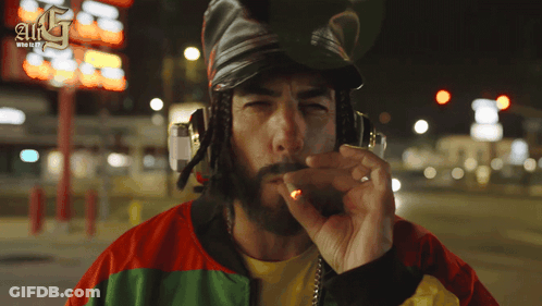 Smoking Cigarette Ali G GIF
