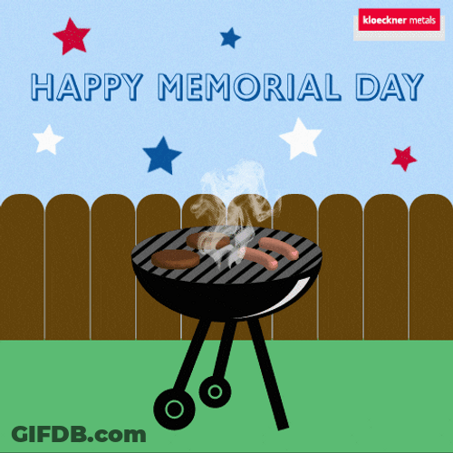 Smoking Grill Happy Memorial Day GIF