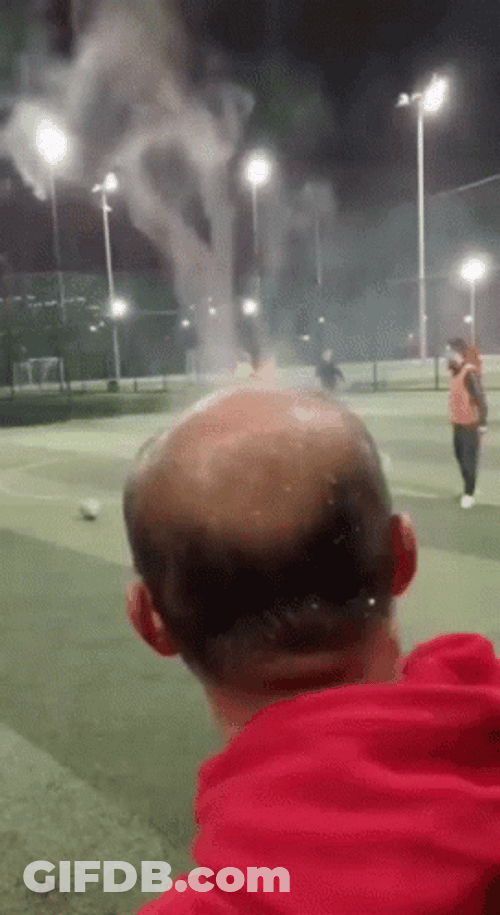 Smoking Head Burning GIF