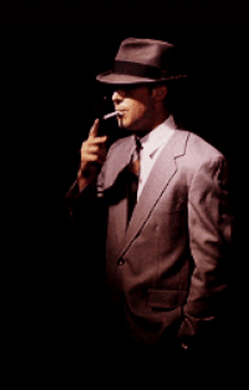 Smoking Mafia Ryan Gosling GIF