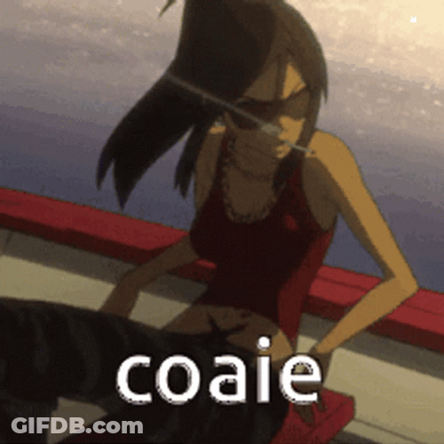 Smoking Michiko Malandro GIF