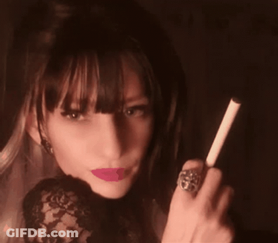 Smoking Narcissa Malfoy GIF