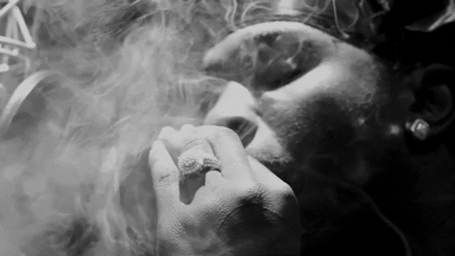 Smoking Pop Smoke GIF