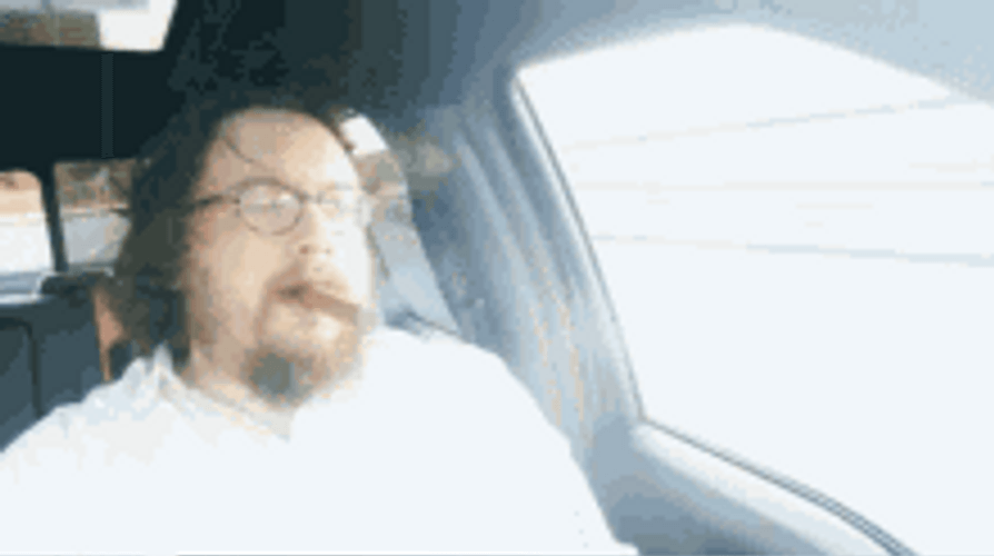 Smoking While Driving GIF