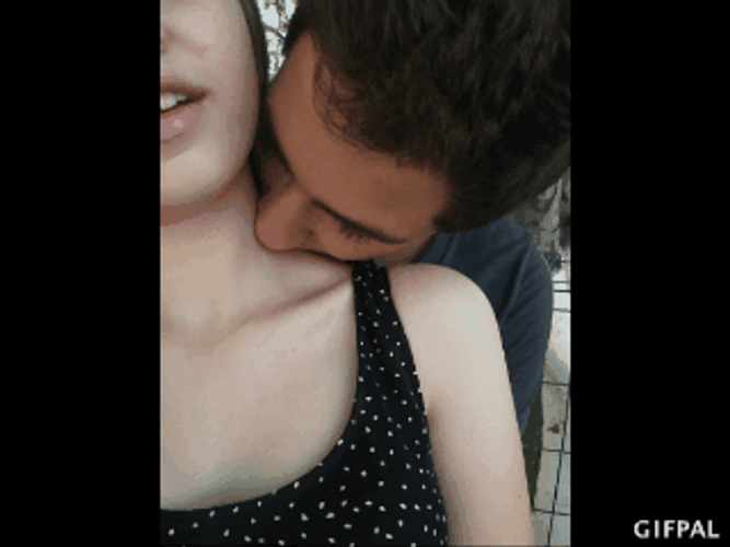 Smooth Hickey Neck Kiss GIF