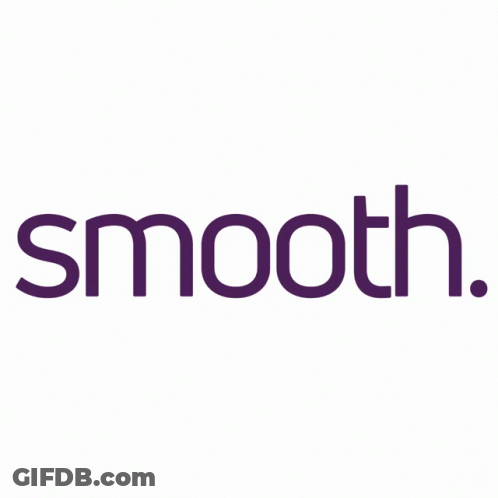 Smooth Logo In Purple And White GIF