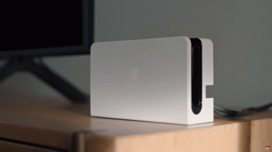 Smooth Nintendo Switch Dock GIF