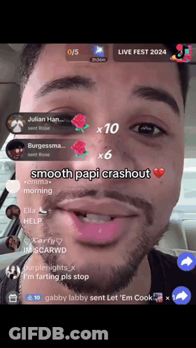 Smooth Papi Crashout GIF