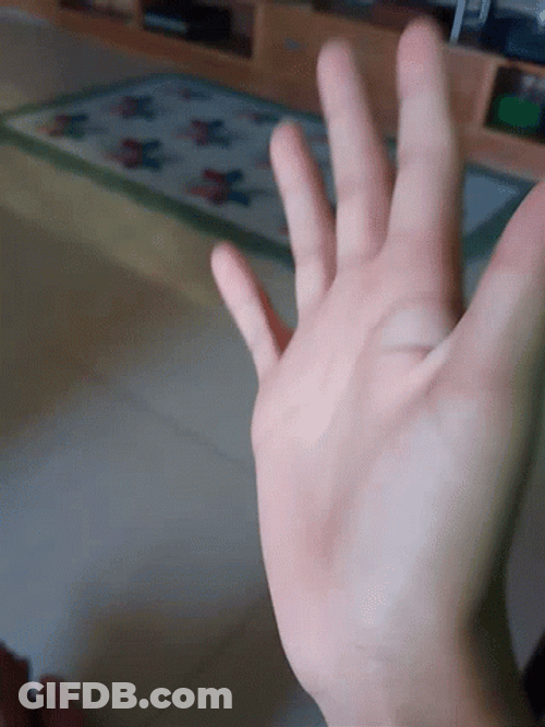 Smooth Pretty Hand Fluttering GIF