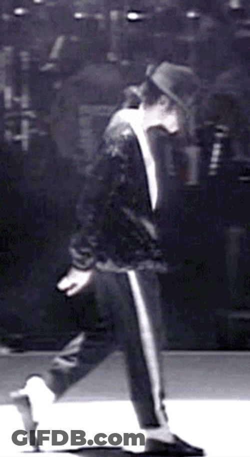Smooth Singer Michael Jackson Moonwalk GIF