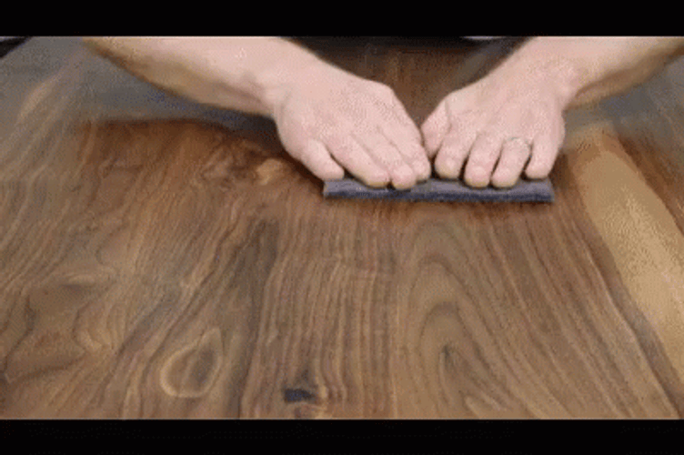 Smoothing Wood With Sand Paper GIF