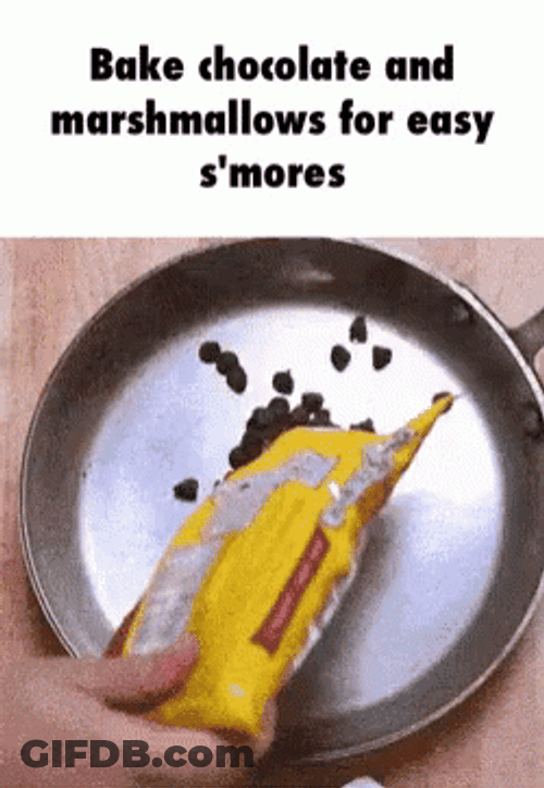 Smores Making Steps To Follow GIF