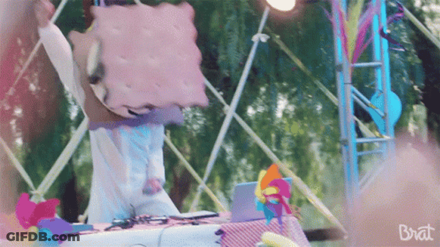 Smores Mascot Having A Good Vibe GIF