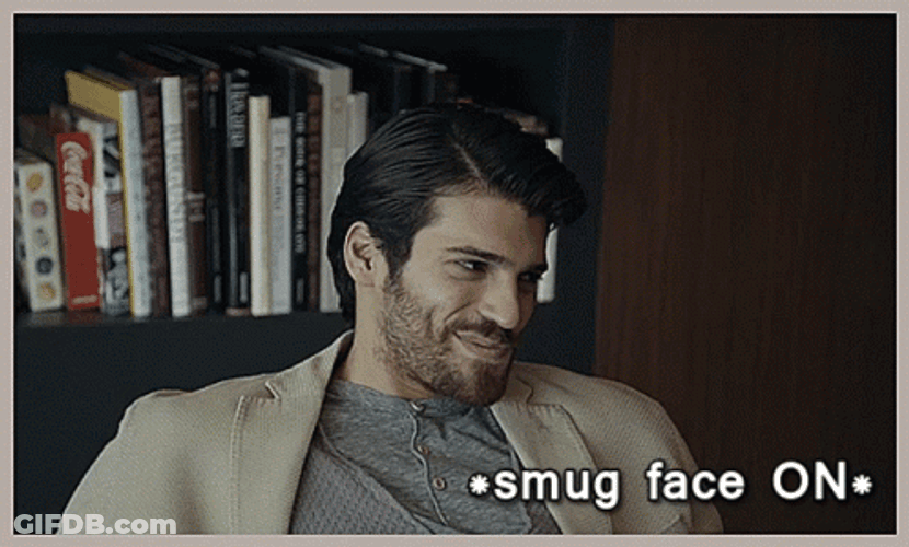 Smug Can Yaman GIF