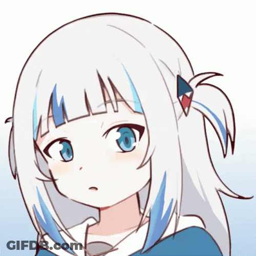 Smug Gawr Gura GIF