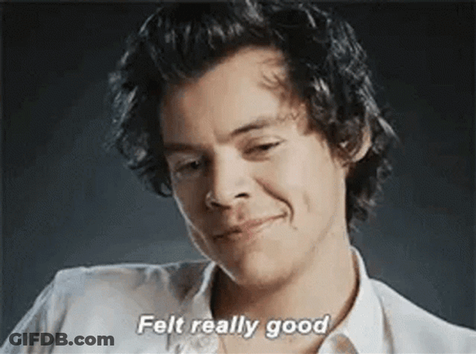 Smug Harry Styles Felt Really Good GIF